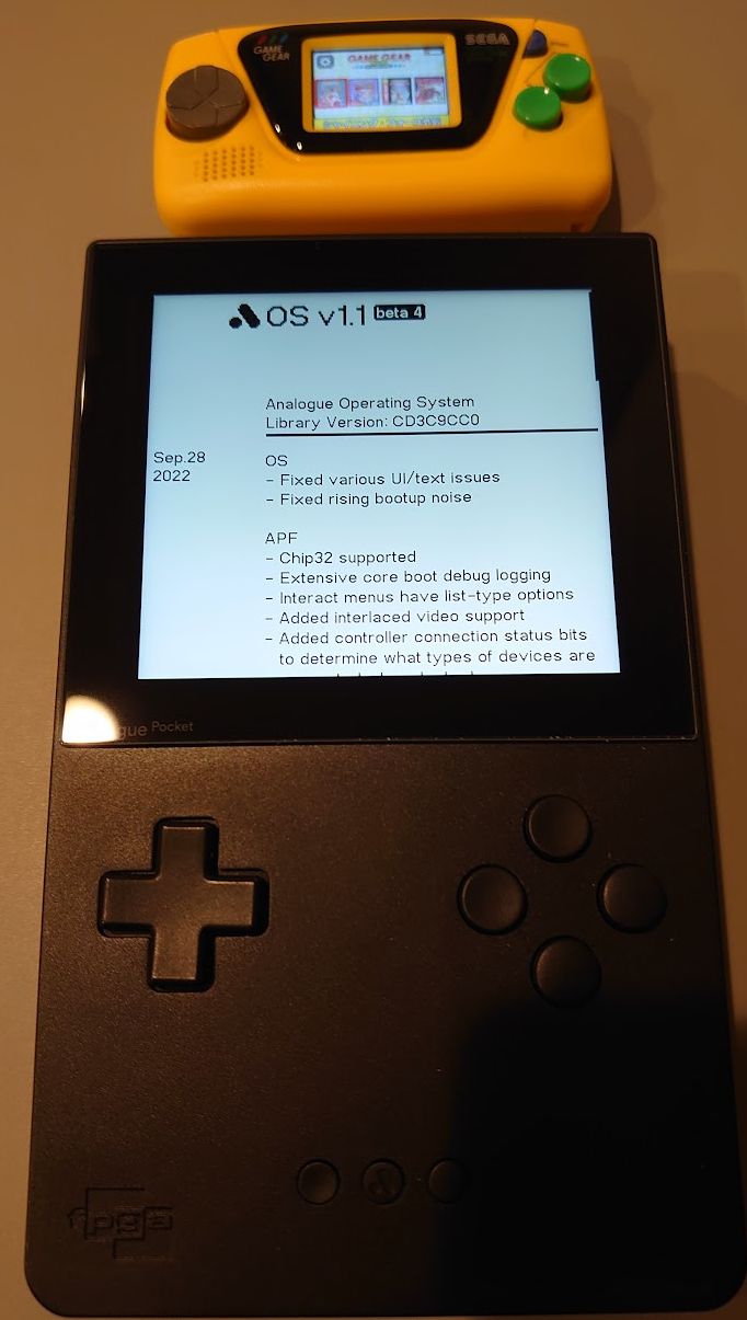 Analogue Pocket Firmware v1.1beta4 released とあるゲーマーのweblog Drei